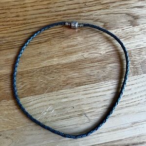 Pandora Grey Leather Bracelet
